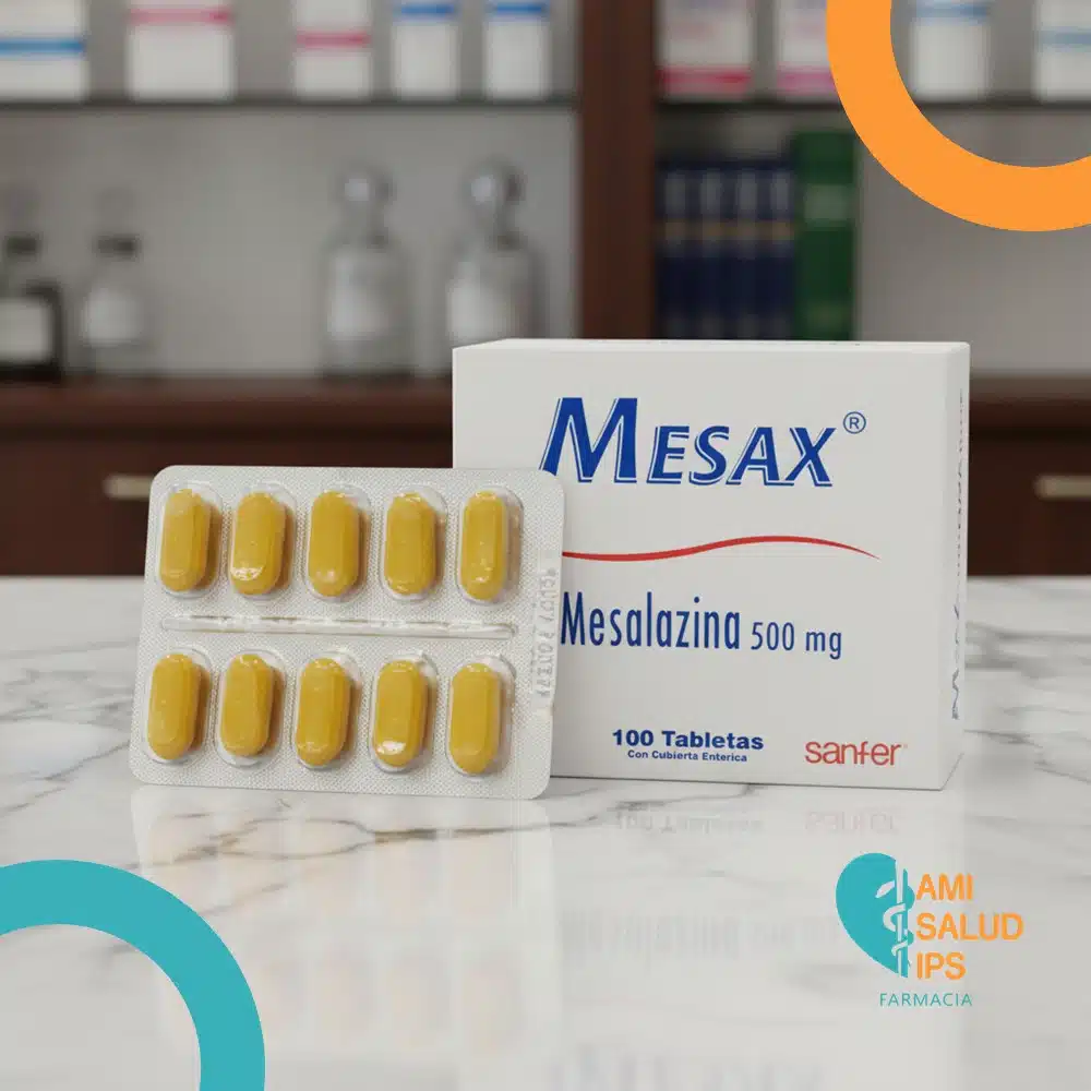 MESAX MESALAZINA 500MG C*100 TABLETAS CON CUBIERTA ENTERICA - LABINCO