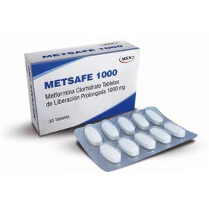 METFORMINA 1000MG TABLETA DE LIBERACION PROLONGADA METSAFE 1000
