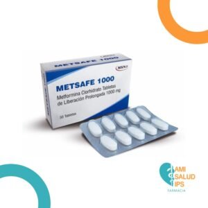 METSAFE METFORMINA 1000MG C*30 TABLETA DE LIBERACION PROLONGADA MSM