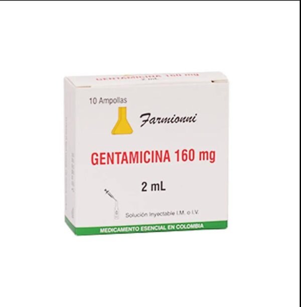 GENTAMICINA 160MG/2ML SOLUCION INYECTABLE FARMIONI