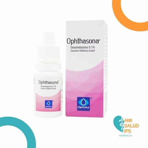 DEXAMETASONA 0.1% SOLUCION OFTALMICA FRASCO*5ML OPHTHASONA