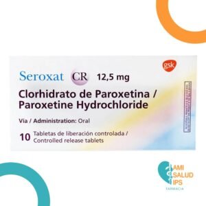 CLORHIDRATO DE PAROXETINA 12.5MG TABLETAS DE LIBERACION CONTROLADA SEROXAT CR GSK