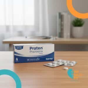 PRATEN PRAZOSINA 1MG BLISTER*30 TABLETAS - LABINCO