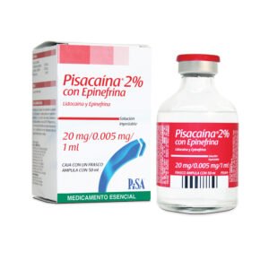 LIDOCAINA, EPINEFRINA 20MG/0.005MG/1ML FRASCO*50ML PISACAINA 2% CON EPINEFRINA