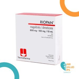 DIMETICONA + MAGALDRATO 1G+8G/100ML SOLUCION ORAL SOBRE RIOPAN TAKEDA