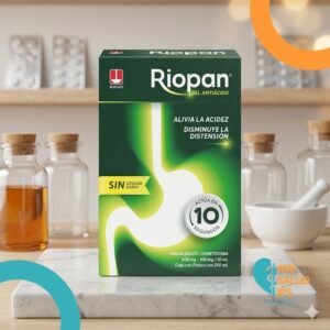 RIOPAN GEL ANTIACIDO MAGALDRATO 800MG, DIMETICONA 100MG GEL ORAL ANTIACIDO FRASCO*250ML - ADIUM