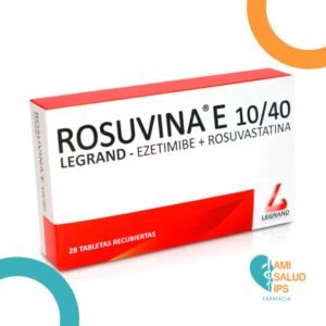 EZETIMIBE + ROSUVASTATINA 10MG/40MG ROSUVINA E TABLETA RECUBIERTA