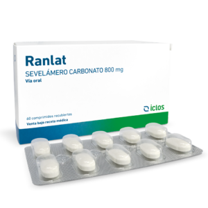 SEVELAMERO CARBONATO 800MG COMPRIMIDO RECUBIERTO RANLAT