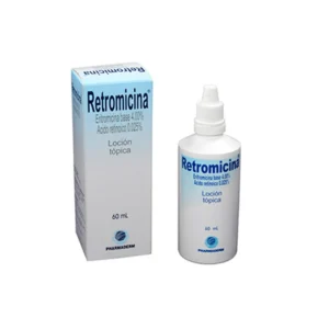 ERITROMICINA 4.00% + ACIDO RETINOICO 0.025% LOCION TOPICA RETROMICINA FRASCO*60ML
