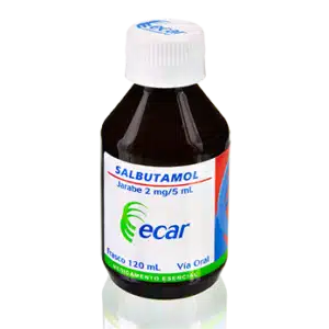 SALBUTAMOL JARABE 2MG/5ML FRASCO *120ML FRAMBUESA ECAR