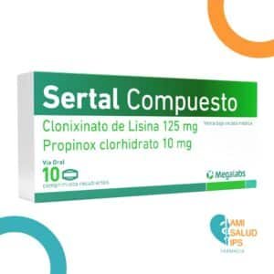 CLONIXINATO DE LISINA + PROPINOX CLORHIDRATO 125MG + 10MG COMPRIMIDOS SERTAL COMPUESTO ROEMMERS