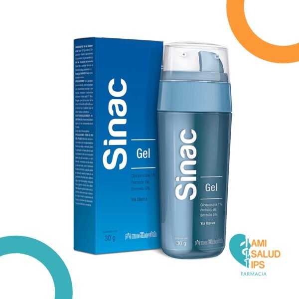 CLINDAMICINA 1% + PEROXIDO DE BENZOILO 5% GEL TOPICO TUBO*30G SINAC GEL