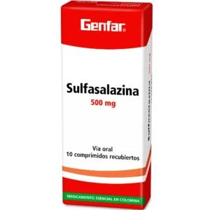 SULFASALAZINA 500MG TABLETA CON CUEBIERTA ENTERICA GENFAR