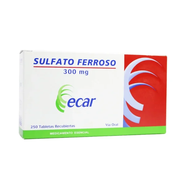 SULFATO FERROSO 300MG TABLETA ECAR