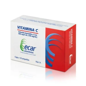 VITAMINA C 500MG/5ML SOLUCION INYECTABLE ECAR
