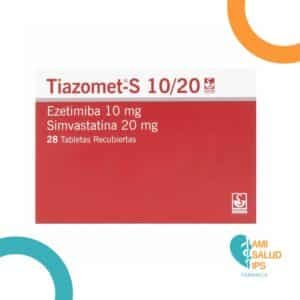 EZETIMIBE 10MG + SIMVASTATINA 20MG TABLETA RECUBIERTA TIAZOMET-S