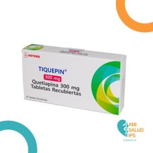 TIQUEPIN 300MG QUETIAPINA 300MG C*30 TABLETAS HETERO