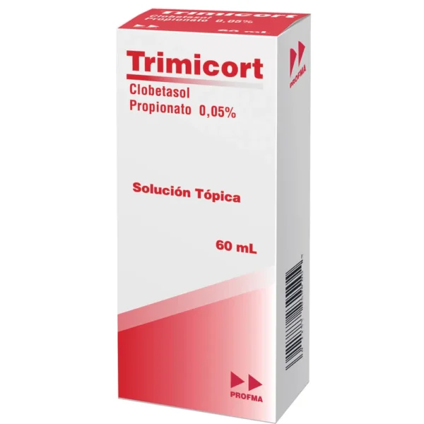 CLOBETASOL 0.05% SOLUCION TOPICA FRASCO*60ML TRIMICORT