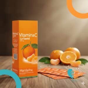 VITAMINA C 500MG C*100 TABLETAS MASTICABLE SABOR MANDARINA LA SANTE
