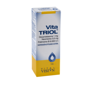 DEXAMETASONA + NEOMICINA + POLIMIXINA B 1MG + 3.5MG + 6.000 UI SOLUCION OFTALMICA VITATRIOL VITAL VISION