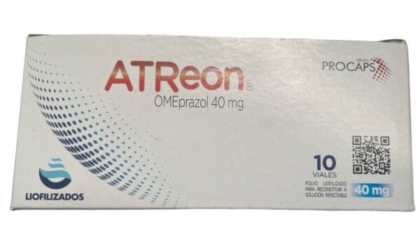 OMEPRAZOL 40MG POLVO LIOFILIZADO PARA SOLUCION INYECTABLE VIAL ATREON