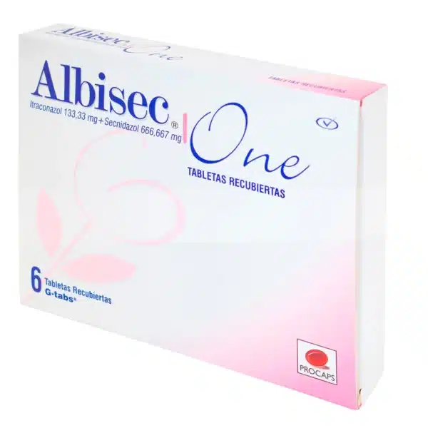 SECNIDAZOL 666,667MG + ITRACONAZOL 133,33MGMG TABLETAS RECUBIERTA ALBISEC ONE PROCAPS