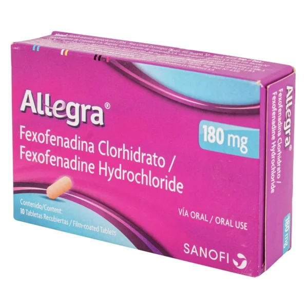 FEXOFENADINA 180MG TABLETA RECUBIERTA ALLEGRA