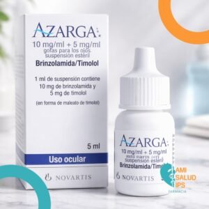 AZARGA BRINZOLAMIDA 1%, TIMOLOL 0.5% SUSPENSION OFTALMICA FRASCO*5ML - NOVARTIS