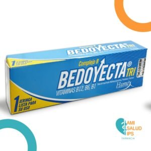 VITAMINAS B12, B6, B1, BEDOYECTA 2ML SOLUSION INYECTABLE JERINGA PRELLENADA FARMA