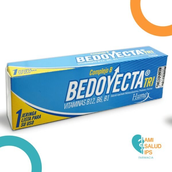 VITAMINAS B12, B6, B1, BEDOYECTA 2ML SOLUSION INYECTABLE JERINGA PRELLENADA FARMA