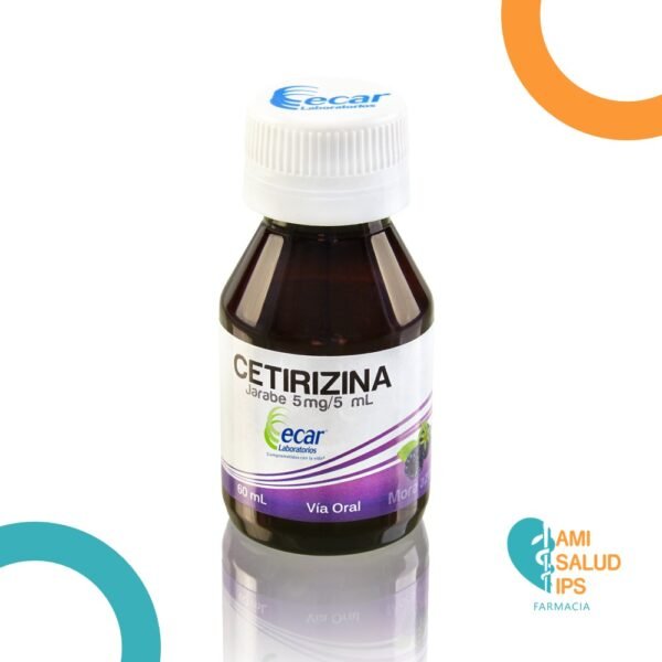 CETIRIZINA 5MG/5ML JARABE FRASCO*60ML ECAR