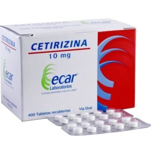 CETIRIZINA 10MG TABLETA RECUBIERTA ECAR
