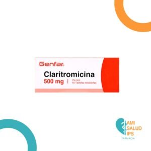 CLARITROMICINA 500MG TABLETA GENFAR