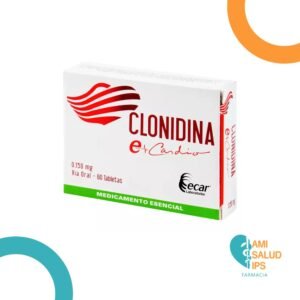 CLONIDINA 0.150MG TABLETA E-CARDIO