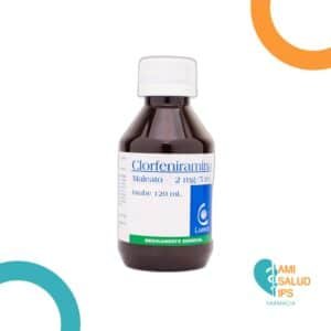 CLORFENIRAMINA MALEATO 2MG/5ML JARABE FRASCO*120ML LABINCO