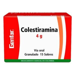 COLESTIRAMINA 4G GRANULOS SOBRE DE 9G GENFAR