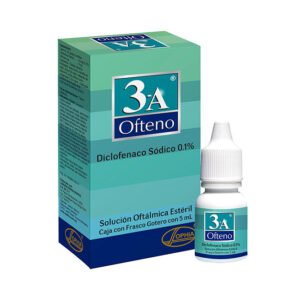 DICLOFENACO SODICO 0.1% SOLUCION OFTALMICA FRASCO*5ML 3-A OFTENO
