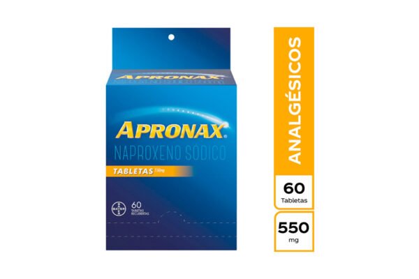 NAPROXENO SODICO 550MG TABLETA RECUBIERTA APRONAX