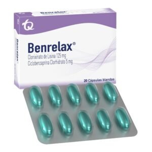 CLONIXINATO DE LISINA 125MG + CICLOBENZAPRINA CLORHIDRATO 5MG CAPSULAS BLANDAS BENRELAX