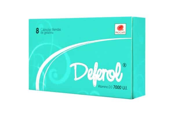 COLECALCIFEROL VITAMINA D3 7000 UI CAPSULAS BLANDAS DE GELATINA DEFEROL