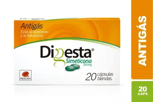 SIMETICONA 250MG CAPSULA BLANDA DIGESTA