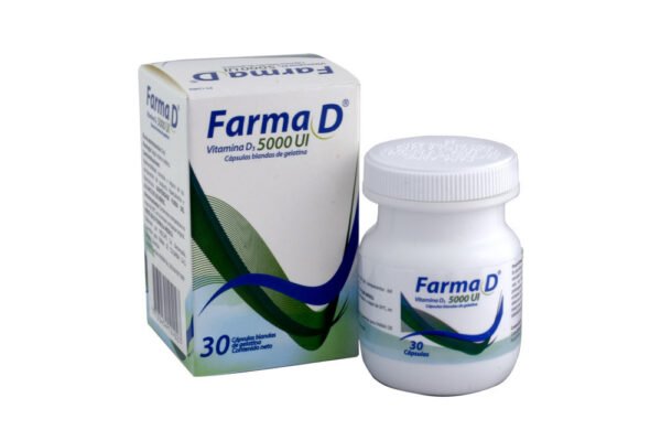 VITAMINA D3 5000 UI CAPSULAS BLANDAS DE GELATINA FARMA D