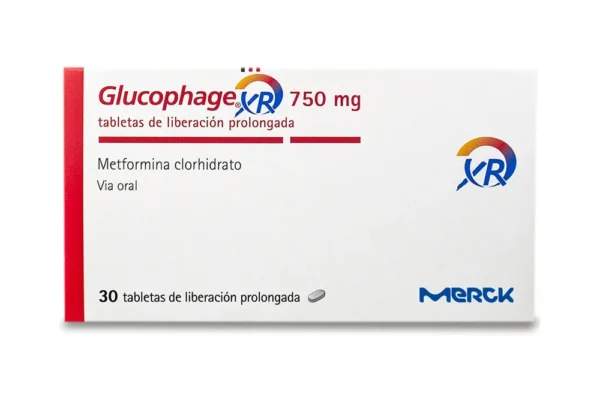 METFORMINA 750MG TABLETA DE LIBERACION PROLONGADA GLUCOPHAGE XR