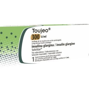 INSULINA GLARGINA SOLUCION INYECTABLE 300UI/ML 1 PLUMA X 1.5ML TOUJEO SANOFI
