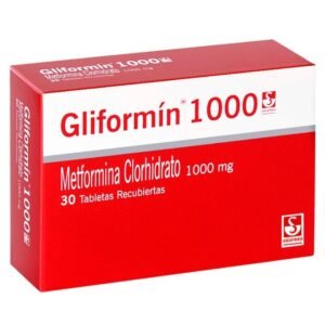 METFORMINA 1000MG TABLETA RECUBIERTA GLIFORMIN 1000
