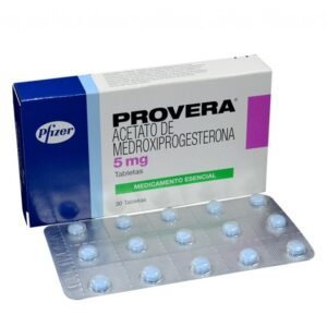 ACETATO DE MEDROXIPROGESTERONA 5MG TABLETA PROVERA