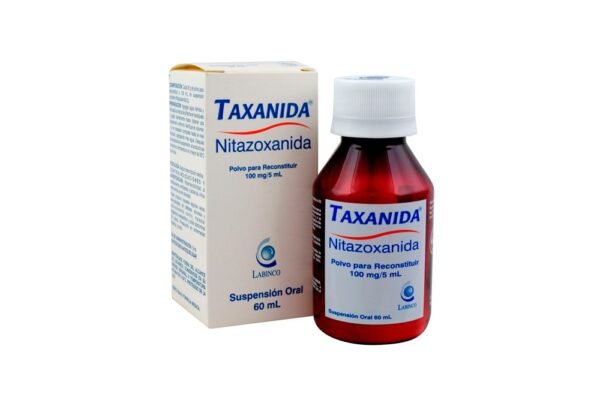 NITAZOXANIDA 100MG/5ML POLVO PARA RECONSTITUIR A SUSPENSION ORAL FRASCO*60ML TAXANIDA