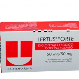 DICLOFENACO 50MG + CODEINA FOSFATO 50MG COMPRIMIDO RECUBIERTO LERTUS FORTE