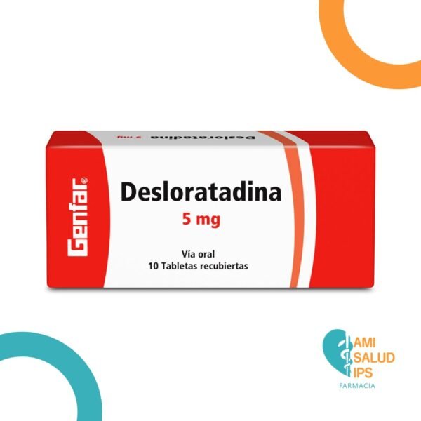 DESLORATADINA 5MG C*10 TABLETAS GENFAR