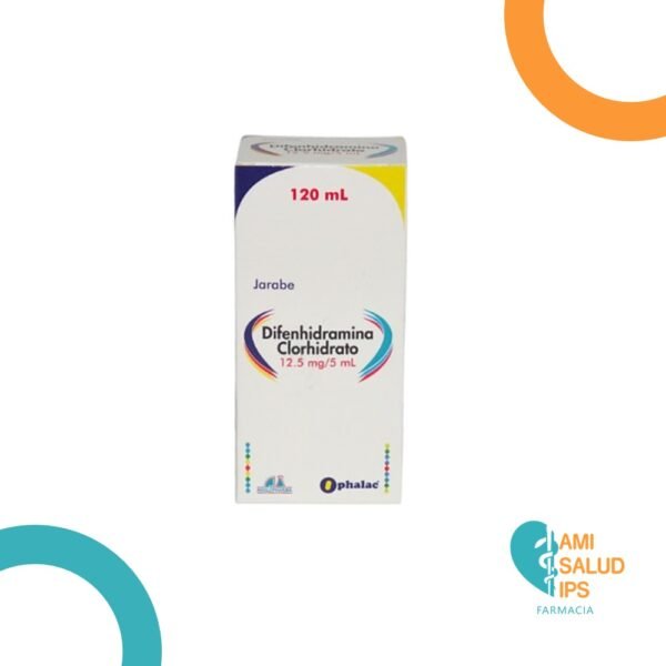 DIFENHIDRAMINA HCI 12.5MG/5ML JARABE FRASCO*120ML OPHALAC